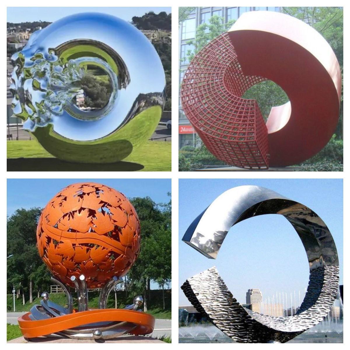 镜面不锈钢大型雕塑