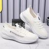 Zapatos casuales para hombre de nuevos fabricantes, zapatos deportivos transpirables para correr, suela blanda, tendencia, ligeros, zapatos tejidos con mosca, una generación de cabello