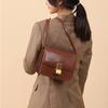 Lagarto Padrão Cowhide Tofu Bag Feminino 2023 Outono e Inverno Nova Caixa Bag Classic Vintage Couro Genuíno Shoulder Bag Crossbody Bag