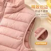 Chaleco ligero de algodón con cuello mao básico para mujer, otoño e invierno, chaqueta de algodón sin mangas con cremallera, prenda exterior para mujer, adecuada para superponer, suministro al por mayor