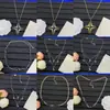 Collar Nuevo Modelo de Marca de Lujo Transfronteriza Europea y Americana 2025 con Logo y Letras Incrustadas de Diamantes para Mujer, Sensación de Alta Gama, Fotos Reales, Collar al por Mayor