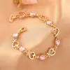 Comercio Exterior Pulsera de Cristal con Forma de Corazón Europea y Americana Pulsera Femenina de Circonita y Pedrería con Diamantes Pulsera Completamente de Diamantes Explosiones Transfronterizas Amazon