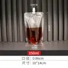 Bolsas para Envasado de Jugo de Té con Leche, Bolsas Desechables para Bebidas de Jugo y Leche de Soya, Bolsas con Boquilla para Cerveza de Material de Grado Alimenticio