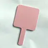 Espelho de Maquiagem Portátil com Logo de Plástico Espelho de Mão Portátil HD Espelho Pequeno Promocional de Presente Publicitário