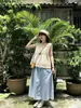 Nuevo Estilo de Verano Top Transfronterizo con Cuello en V para Mujer con Bordes Bordados Camiseta sin Mangas 88348 Babydoll para Mujer
