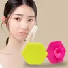 Cepillo Hexagonal de Silicona para Limpieza Facial, Cepillo Facial de Masaje Portátil para Limpieza de Poros, Cepillo Limpiador de Silicona de Cerdas Suaves para Eliminación de Puntos Negros