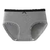 Pantis de algodón con lazo para mujer, de algodón con lunares y cintura media, bragas triangulares transpirables con ribete de encaje para estudiantes y niñas, comercio exterior