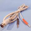 Cabo 1,8m 5 Pinos Plug Banana Duplo, Cabo 5 Pinos Grande, Cabo Clipe, Cabo de Conexão para Instrumento de Beleza, Espessado e Durável para Polos Positivo e Negativo