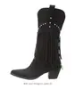 Botas Liu Ding com Franjas Botas botas femininas JGB2021N0011015