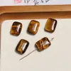 Contas de Pedra Natural Irregular Geométricas Formato Oval Quadrado Redondo com Furo Vertical para Brincos Pulseira Acessórios