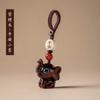 Colgante Llavero de Elefante de Sándalo para Hombres y Mujeres, Decoración de Llaves para Pareja, Llavero Anillo de Regalo Creativo