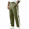 Calça de moletom longa casual masculina de outono, confortável, versátil, com cordão, europeia e americana, Amazon, atacado, em estoque