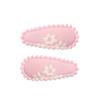 Amazon transfronterizo mini pinza BB para niños clip de tela con forma de gota de agua pinza lateral para flequillo estampado pinza para el pelo de niños pasador 3629