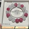 Novo Estilo Chinês Pulseira de Cristal de Rodolita Natural Quartzo Rosa Pedra Olho de Tigre Água-Marinha Pulseira Pulseira de Cristal Pulseira
