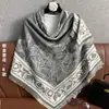 Lenço Xale Elegante Quadrado Jacquard Outono Novo Estilo Coreano Capa de Pescoço Xale Falso Caxemira Lenço de Roupa Feminina