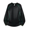 Camiseta de manga larga Hasselblad súper atractiva para mujer, top deportivo versátil casual para exteriores, con bloques de color, cuello redondo, sudadera para pareja, hombre