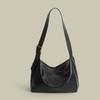 Bolso Tote Minimalista de Color Sólido de Gran Capacidad Transfronterizo, Bolso de Hombro de Alta Gama para Viajar, Bolso Cruzado de Cuero Suave con Correa Ancha para Mujer