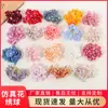 Cabeça de Hortênsia Simulada Tecido de Seda Flor Artificial Material para Guirlanda DIY Acessórios Flor Artificial Grampo de Cabelo Acessórios de Cabelo com Flor Flor de Casamento