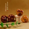 Madeira de Jujuba Esculpida Garra da Sorte Coração Pingente Expressão Fofa Pingente DIY de Madeira Pulseira Bolsa Acessórios de Joias