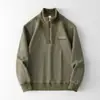 Sudadera con Media Cremallera Nueva Tendencia Otoño 2025 para Hombre Estilo Americano Peso Pesado Casual Manga Larga En Stock