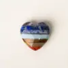 Cristal Natural Forma de Corazón Piedra Bruta 3cm Adorno Pequeño Mineral Pequeño Corazón Mineral Piedra Suelta Piedra de Enseñanza Mineral Piedra para Paisajismo