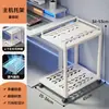 Suporte para gabinete de computador, base telescópica móvel espessa, suporte para gabinete de mesa, prateleira de resfriamento com capacidade de carga para impressora