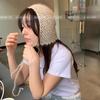 Corea del Sur Nicho Diseñador Hueco Delgado Encaje Gorro de Punto 25 Años Primavera y Verano Vintage Decorativo Gorro de Lana Puntera