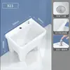 Pia para Mop de Varanda Bacia de Cerâmica para Mop Bacia para Limpeza de Piso Bacia de Água Pia Pia de Chão para Banheiro Bacia de Mop Doméstico