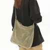 Bolso tote de mezclilla vintage desgastado estilo japonés para mujer, gran capacidad, versátil, simple, adecuado para ir al trabajo, bolso de hombro, nuevo modelo otoño 2026