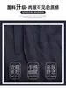 Pantalones casuales y relajados de color azul marino con textura, de cintura baja con cordón y pierna ancha para mujer, pantalones casuales de verano finos, fluidos y adelgazantes