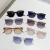 Gafas de Sol Estilo Nuevo Moda Famosos de Internet Transmisión en Vivo Ultraligeras Cara Lisa Adelgazantes Gafas de Sol para Mujer Conducción Montura Grande Gafas de Sol para Hombre