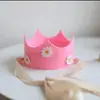 Chapéu de Aniversário Chapéu de Coroa Festa de Aniversário Infantil Adorno de Cabeça Chapéu de Coroa Decoração de Bebê Margarida de Feltro