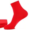 Calcetines 100% Algodón, Calcetines Rojos para el Año del Caballo, Calcetines de Algodón Puro para Hombres y Mujeres, Longitud Media hasta la Pantorrilla, para Bodas y Parejas, Calcetines de Año Nuevo