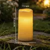 Directamente del fabricante, velas electrónicas LED impermeables con bordes ondulados, velas simuladas sin humo para decoración de escena de propuesta romántica
