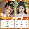Regalo Día del Niño Estilo Dunhuang Estilo Antiguo Larga Duración Festivo Femenino Colorido Impermeable Decorativo Maquillaje Facial Tatuaje Pegatinas Brillo