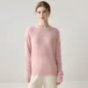 Terciopelo~Herbalife 75% Cachemir + 25% Seda de Morera Tejido de Punto para Mujer Ligero con Tacto de Alta Gama Suéter Base