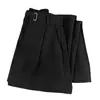 Pantalones de vestir negros de pierna recta con una caída de alta gama, estilo Nápoles, de cintura alta para hombre, longitud extendida para personas altas