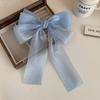 Glitter Glaze ~ Sweet Mesh Bow Hairpin bling Super Fairy Top Clip Back of Head Mori Hairpin Acessórios para o cabelo para mulheres