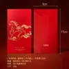 Bolsas de Sobres Rojos 2027 Año del Cordero en Stock, Caligrafía de Año Nuevo, Estampado Dorado Estilo Francés, Sobres Rojos de Alta Gama, Personalización para Empresas con Logo