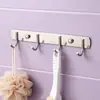 Gancho de pared para ropa de acero inoxidable sin taladro, gancho para detrás de la puerta en baño y cocina, gancho adhesivo duradero para toallas en baño