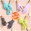 Guantes para Hombre y Mujer en Otoño e Invierno, Cálidos con Fuga de Medio Dedo, Guantes para Escribir de Dos Dedos, Guantes Tejidos de Lana para Estudiantes al Conducir