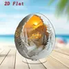 Impresión Plana Transfronteriza 2D Plano Rotación de 360 Grados Escena de Nieve Casa de Pingüinos Decoración de Escritorio Interior y Exterior Festival