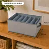 Serie de cajas de almacenamiento para ropa interior y ropa, tela no tejida, cajas organizadoras multitaladro, contenedores de almacenamiento para armario de dormitorio