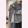 Ropa de Malla de Secado Rápido con Protección Solar para Hombres, Chaqueta Deportiva Fina de Verano Estilo Americano, Chaqueta Exterior Transpirable con Cuello Alto para Protección Solar al Aire Libre