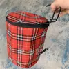 Cesta colgante de tela para bicicleta con tapa de lona con tapa Cesta para bicicleta Cesta de verduras para bicicleta Accesorios Equipo 0.42
