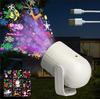 Proyector de Luz Navideña de Nuevo Modelo Transfronterizo de 16 Imágenes, Luz de Escenario Láser Rotatoria Colorida, Decoración de Copo de Nieve de Halloween, Luz Festiva