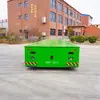 Carro de Plataforma Extendido para Uso en Taller, Transporte de Tubos de Acero y Tablas de Madera, Vehículo sin Rieles con Iluminación Nocturna, Carro Eléctrico de Plataforma Plana con Ruedas de Goma