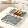 Bandeja de Drenaje de Doble Capa BNBS para Hacer Tanghulu y Plato para Servir, Hueca, Fácil de Limpiar, Bandeja de Almacenamiento con Drenaje para Frutas y Verduras