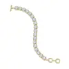 Pulsera de Circonita Cúbica, Joyería de Moda de Lujo Ligero de un Solo Color, Pulsera de Alta Gama al por Mayor Transfronteriza, Venta Directa del Fabricante