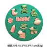 Flor fada coelho urso bebê silicone molde diy handmade fondant bolo molde decoração